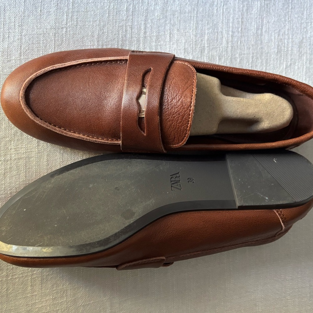Zara leather penny loafers - Picture 6 of 10
